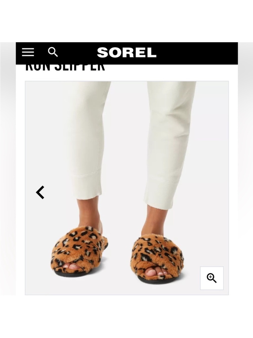 Sorel Women's Leopard Faux-Fur Slide Slippers - Tan & Black